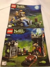 Lego #9466 MANUALS 1 AND 2 ONLY Monster Fighters Car + Castle