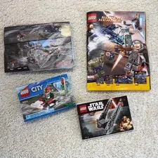 LEGO Instruction Manuals Lot Star Wars 30279 Marvel 76051 City 30314 Booklets