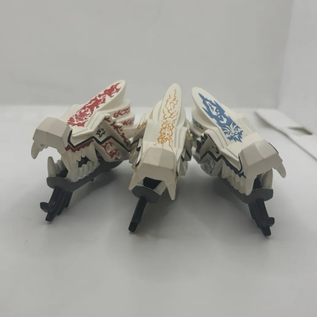Replacement heads for 9450 LEGO Ninjago Rise of the Snakes Epic Dragon Battle