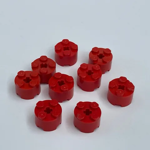 Lego 3941 6143 Red Replacement Parts Pieces Lot of 9