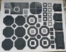 Lego Specialty Pieces Plates Hexagon Square Round Assorted Aircraft City