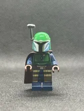 Mandalorian Tribe Warrior sw1078 Female, Dark Brown Cape, Green Helmet with Ante