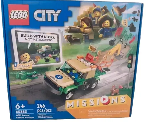 LEGO CITY Missions Wild Animal Rescue Missions Set 60353 New Sealed