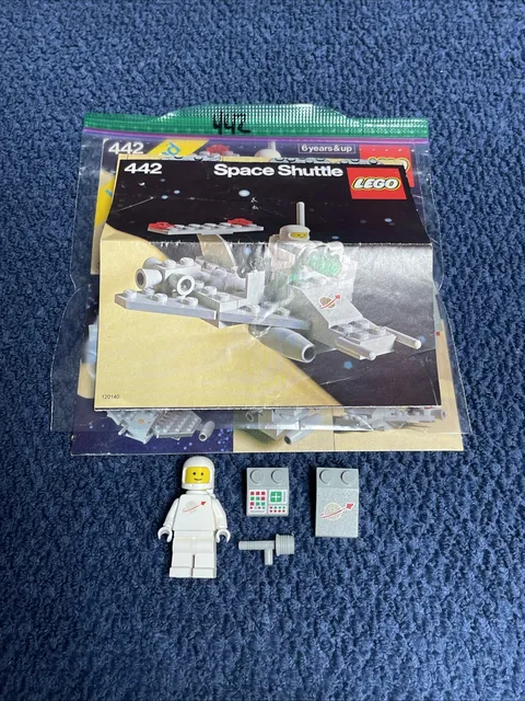 LEGO Classic Space 442 Space Shuttle 100% Complete W/Partial Box & Book