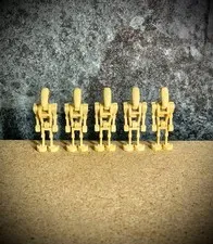 5x Lego Star Wars - sw0001b - Battle Droid - (1999) perfect condition