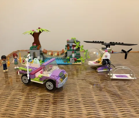 LEGO Friends 41036 Jungle Bridge Rescue 365pc Complete Set w/o Box &Instructions