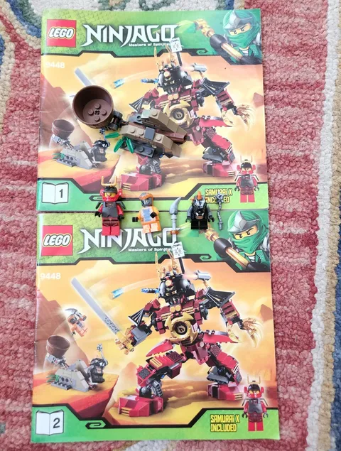 LEGO NINJAGO 9448 Samurai Mech Masters of Spinjitzu Complete Set w/ Minifigs