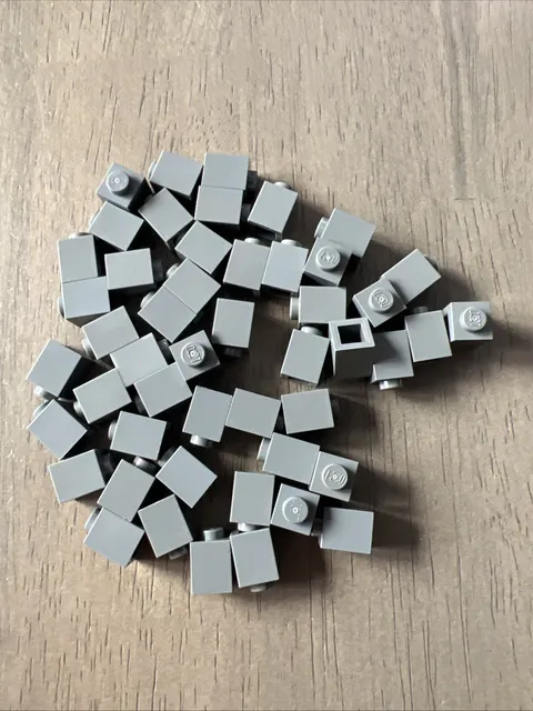 Lego 3005 Dark Bluish Gray Brick 1x1 - 49 Pieces