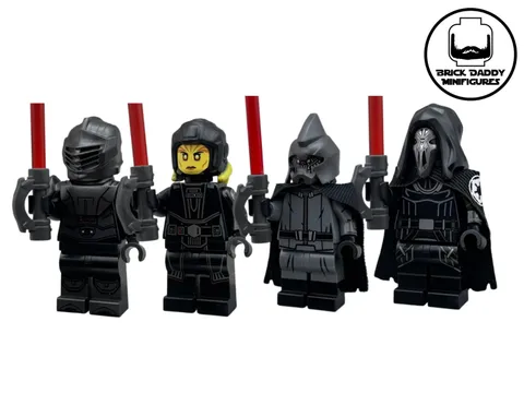 LEGO Star Wars BrickDaddy BDM Custom Inquisitor Minifigure Lot of 4 Underworld