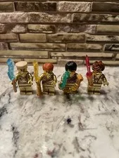 LEGO Ninjago CUSTOM Golden Rebooted Minifigure  Lot of 4 Kai Jay Cole Zane 🔥