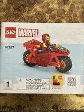 Manual For Lego Marvel 76287. Booklet 1   Only Booklet Included Free Shipping!