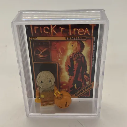 SAM TRICK R TREAT  MINIFIG MINI FIGURE horror or halloween pumpkin In Case