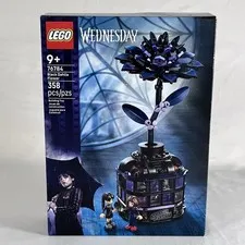 LEGO Wednesday Black Dahlia Flower Set with Minidolls, 76784
