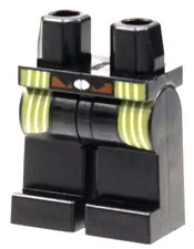 Lego HP 76408 SIRIUS BLACK Minifigure LEGS Black Silver Buckle Brown Belt D525