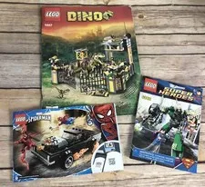 LEGO Instructions BOOKS ONLY! NO BRICKS! Dino 5887, Spider-Man 76103, DC 6862
