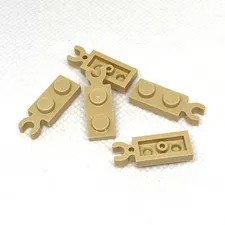 LEGO Parts - Tan Plate 1 x 2 with Clip on End - No 78256 - QTY 5