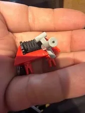LEGO Red STRING REEL1x4x2 Complete with Black Fire Hose Gray Nozzle T Handle
