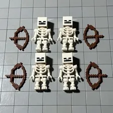 Lego Minecraft Skeleton Set Lot Of 4 Minifigures Lot F3 80