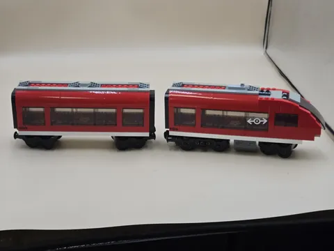 LEGO CITY Passenger Train 7938 Parts. Incomplete Set. Non Motorized Train Cars.