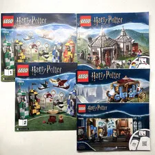 Harry Potter Lego Instruction Manuals Booklets 75947, 75966, 75958, 75956 (1,2)
