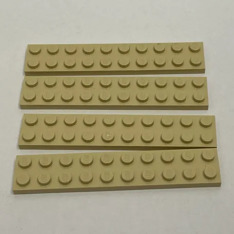 Lego 3832 Beige Replacement Parts Pieces Lot of 4