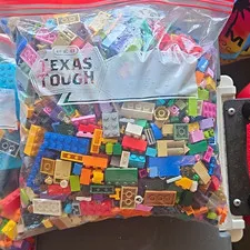LEGO Bulk Lot Mixed Bricks Plates Pieces Parts Multicolor in Zip Bags