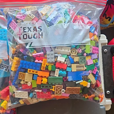 LEGO Bulk Lot Mixed Bricks Plates Pieces Parts Multicolor in Zip Bags
