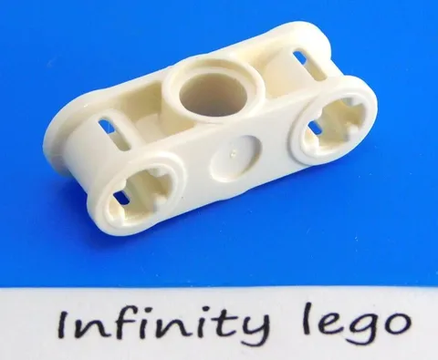10 LEGO Technic White Cross Block 1 x 3 Twin Axle Holes (32184 42142)  10 Pieces