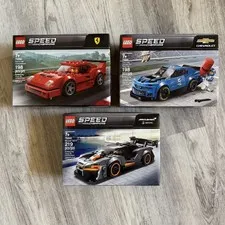 NEW Lego Speed Champions LOT 75890 75891 75892 Ferrari F40 McLaren Senna Camaro