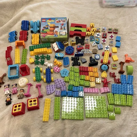 Lego Duplo 10832 Birthday Picnic Set & Tons Of Extra Pieces Building Blocks Lot