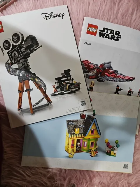 Lot Of LEGO DISNEY PIXAR "UP" HOUSE  Movie #43217 & Star Wars #75362 Manual