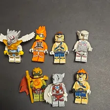 LEGO Minifigure Mixed Lot of 7 Assorted Figures Legends Of Chima