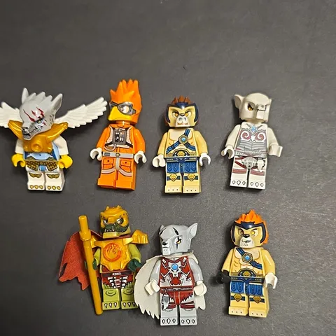 LEGO Minifigure Mixed Lot of 7 Assorted Figures Legends Of Chima