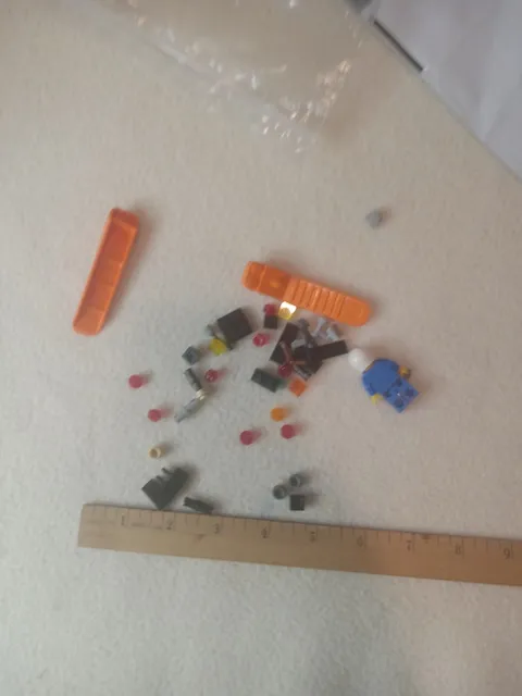 extra LEGO pieses, tools, race driver, stuff