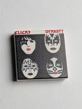 Kiss Dynasty Parody Album Cover Custom printed original LEGO® brick 2x2 tile