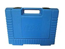 Vintage 1985 Blue LEGO Building Block Brick Storage Container Carrying Case Box