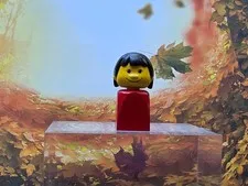 vintage LEGO Finger Puppet Female figure from 1981