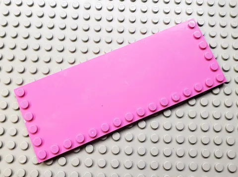LEGO Dark Pink 6x16 Edge Stud Friends Tile Plate