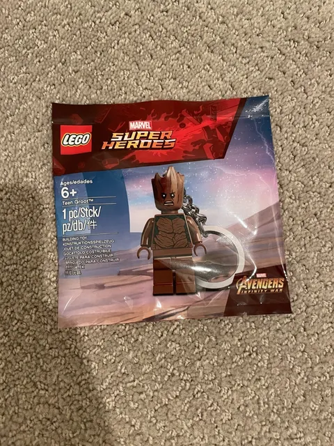 Lego Marvel Avengers Super Heroes Teen Groot Minifig Keychain 5005244 Polybag 