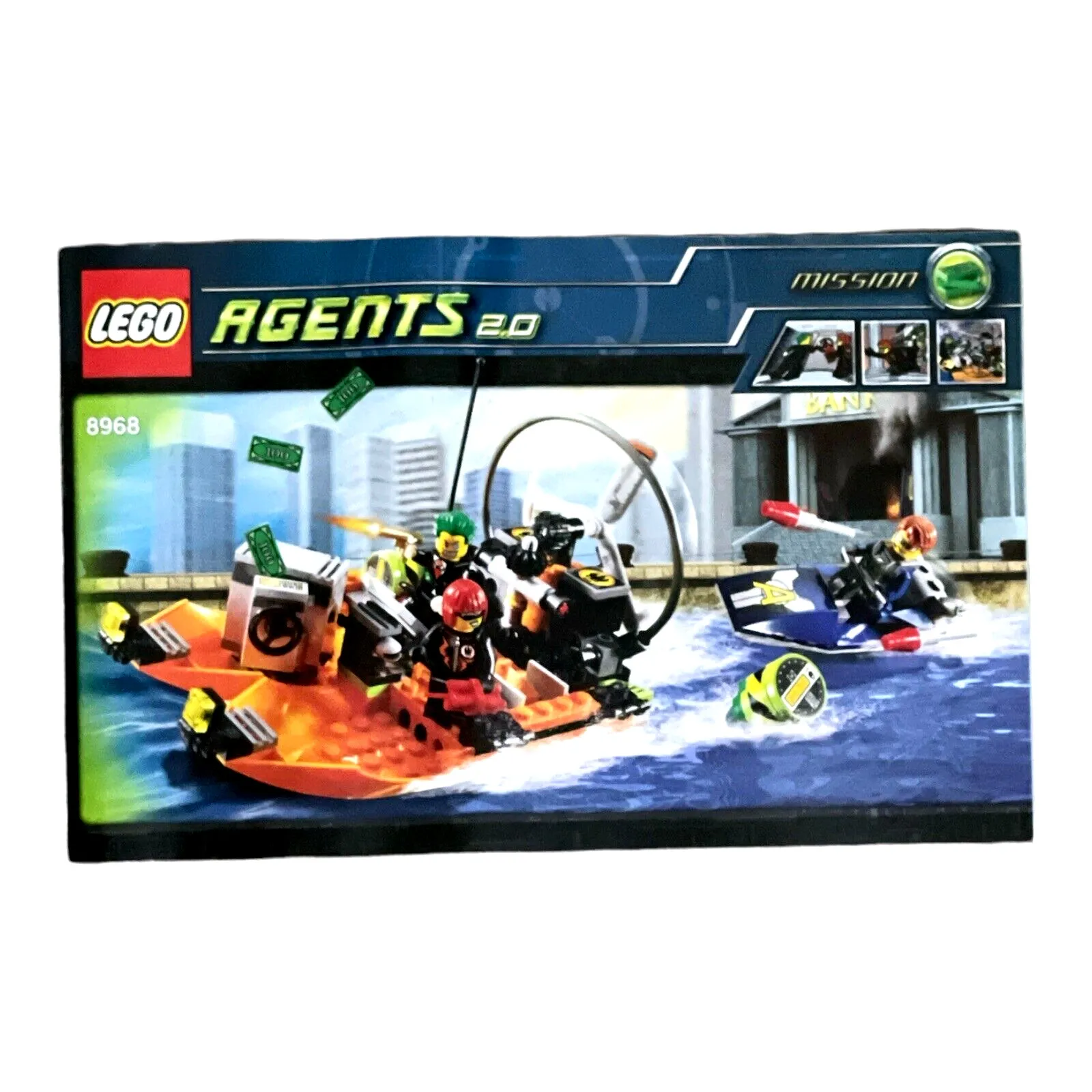 LEGO Agents 2.0 #8968 Agents River Heist Instruction Manual ONLY