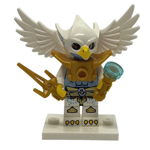 Lego Equila Minifigure Legends of Chima loc010 Eagle Tribe 70004 White Blue Gold