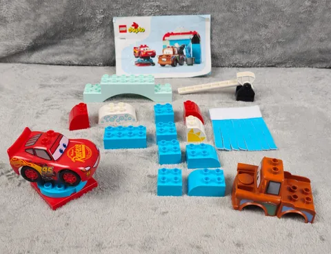 LEGO DUPLO 10996 Lightning McQueen & Maters Car Wash Lot NOT Complete Parts Only
