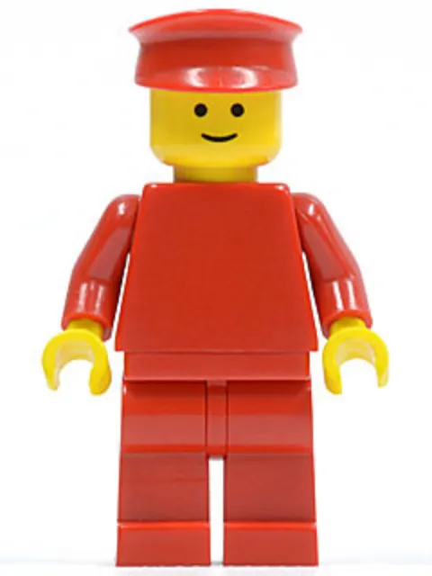 LEGO: Plain Red Torso Red Legs Red Hat (pln004)