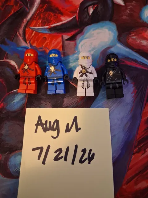 LEGO Ninjago Pilot Season Ninja Minifigure Lot of 4 - Complete Original Suits