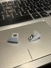 LEGO 3665 SLOPE BRICK  1x2 INVERTED, 45 DEGREES LIGHT GRAY QUANTITY 2 PIECES