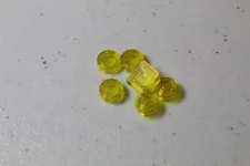 (6) LEGO 1x1 Pieces - Transparent Yellow
