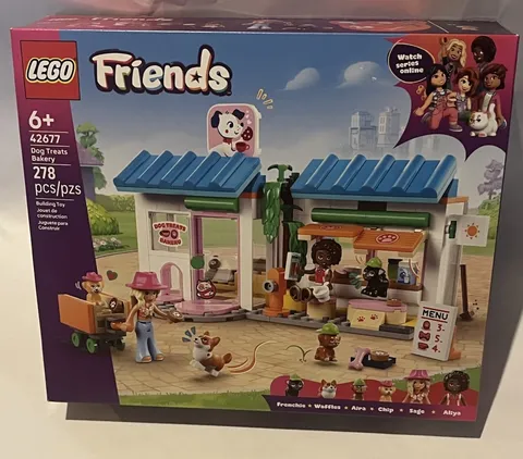 LEGO Friends Dog Treats Bakery Building Toy with Aliya and Sage Minidolls, 4 Toy