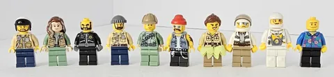 Collection Of 10 Lego Minifigures *NOT THE RIGHT BODY'S* *REPLACEMENT PIECES*