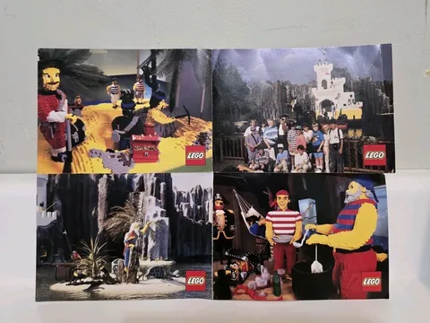 Vintage 1992 Legoland Builders Club Pirates Postcards Full Sheet Of 4