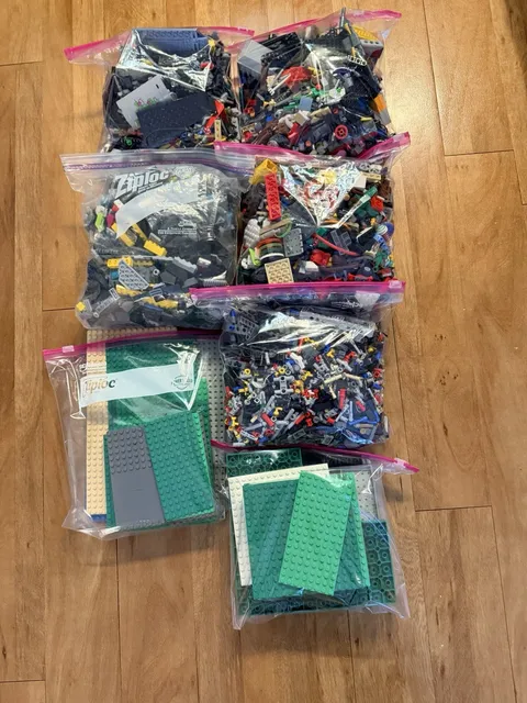 LEGO Bulk Lot Approx. 14 LBS Star Wars Marvel DC Technic No Minifigs